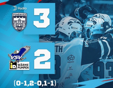 Osztrák jégkorongliga - Terbócs hajrágóljával nyert a Hydro Fehérvár AV19